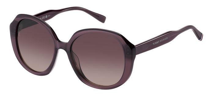 Sonnenbrillen Tommy Hilfiger Th 2106/S 206754 (G3I 3X) farbe mauve form schmetterling gläser pink doubleshade