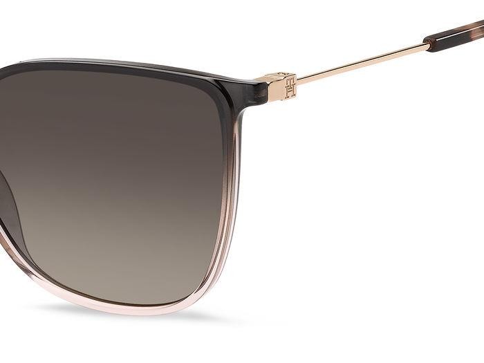 Sonnenbrillen Tommy Hilfiger Th 2095/S 206755 (HAQ HA) farbe shaded grey pink form cat-eye gläser brown shaded