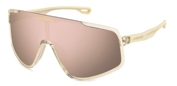 Sonnenbrillen Carrera 4017/S 206756 (2T3 0J) farbe crystal beige form maske gläser rosegold multilayer