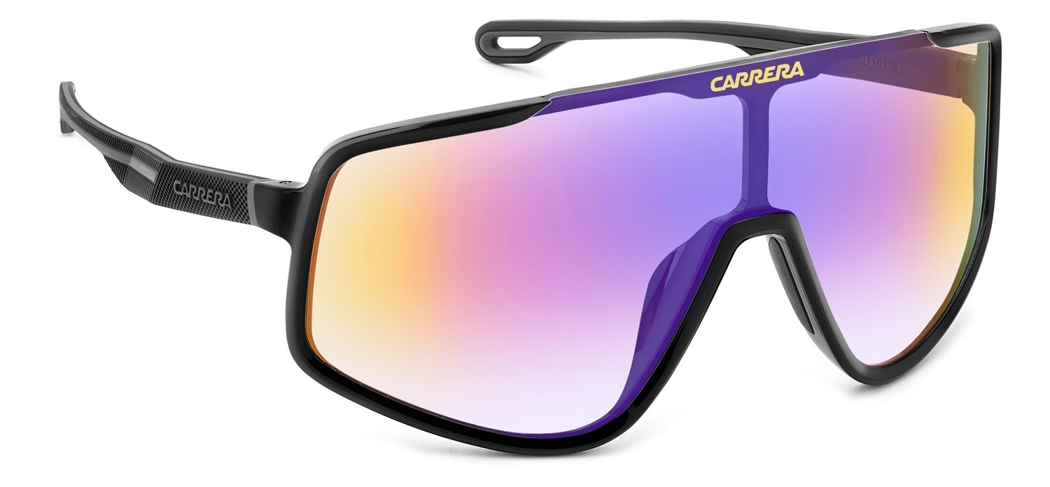 Sonnenbrillen Carrera 4017/S 206756 (807 TE) farbe black form maske gläser multilayer violet
