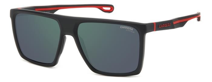 Sonnenbrillen Carrera 4019/S 206758 (BLX Q3) farbe matte black red form rechteckig gläser greengrey sp pz hight contrast