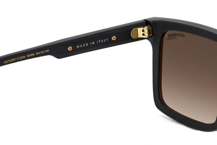 Sonnenbrillen Carrera Victory C 02/S 206760 (003 86) farbe matte black form rechteckig gläser black brown green antireflex