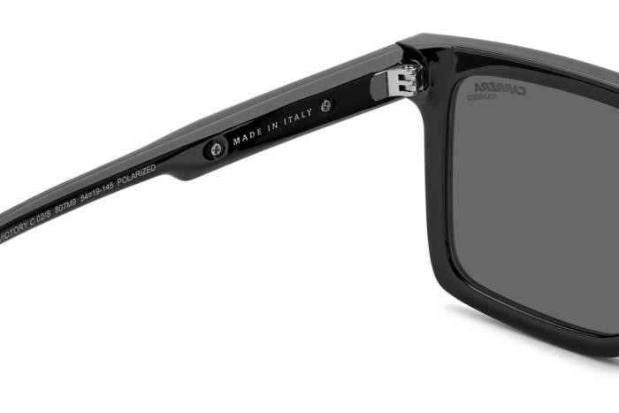 Sonnenbrillen Carrera Victory C 02/S 206760 (807 M9) farbe black form rechteckig gläser grey polarized