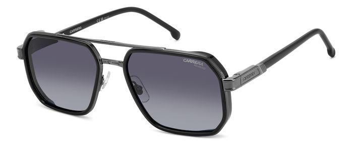 Occhiali da sole Carrera 1069/S 206762 (ANS WJ) colore black dark ruthenium forma geometrico lenti grey shaded polarized