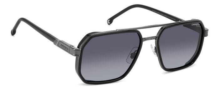Occhiali da sole Carrera 1069/S 206762 (ANS WJ) colore black dark ruthenium forma geometrico lenti grey shaded polarized