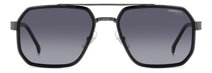 Occhiali da sole Carrera 1069/S 206762 (ANS WJ) colore black dark ruthenium forma geometrico lenti grey shaded polarized