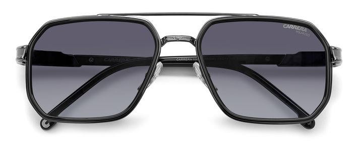 Occhiali da sole Carrera 1069/S 206762 (ANS WJ) colore black dark ruthenium forma geometrico lenti grey shaded polarized