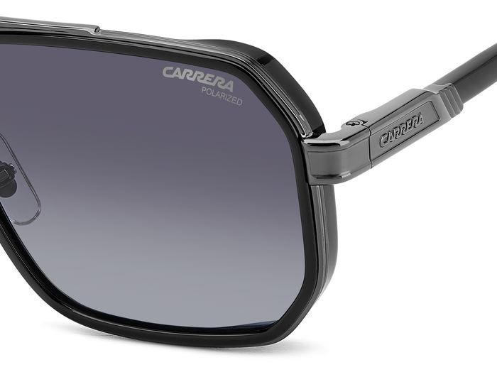 Occhiali da sole Carrera 1069/S 206762 (ANS WJ) colore black dark ruthenium forma geometrico lenti grey shaded polarized