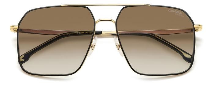 Sonnenbrillen Carrera 333/S 206763 (2M2 86) farbe black gold form navigator gläser black brown green antireflex