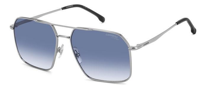 Occhiali da sole Carrera 333/S 206763 (6LB 08) colore ruthenium forma navigator lenti dk blue shaded