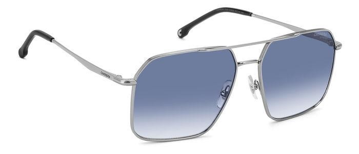 Occhiali da sole Carrera 333/S 206763 (6LB 08) colore ruthenium forma navigator lenti dk blue shaded