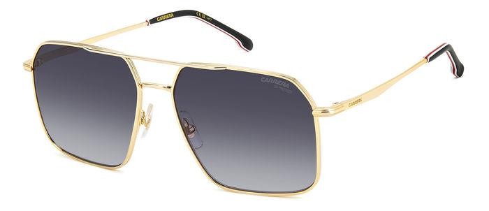 Sonnenbrillen Carrera 333/S 206763 (J5G 9O) farbe gold form navigator gläser dark grey shaded