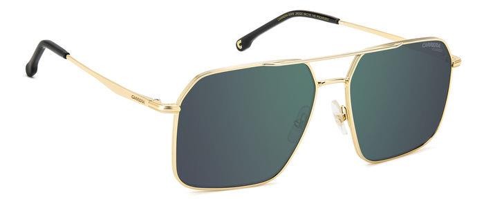 Sonnenbrillen Carrera 333/S 206763 (J5G Q3) farbe gold form navigator gläser greengrey sp pz hight contrast