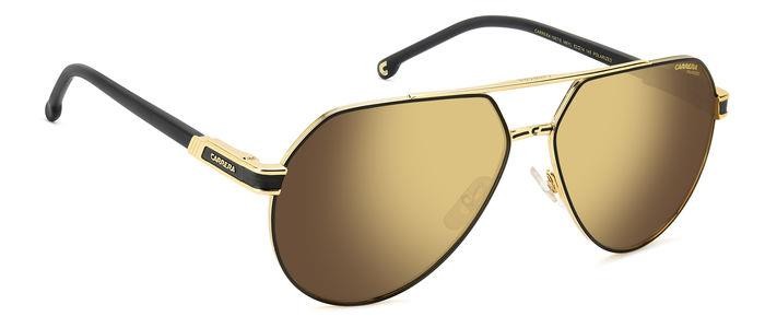 Sonnenbrillen Carrera 1067/S 206765 (I46 YL) farbe matte black gold form aviator gläser gold high contrast polarized a