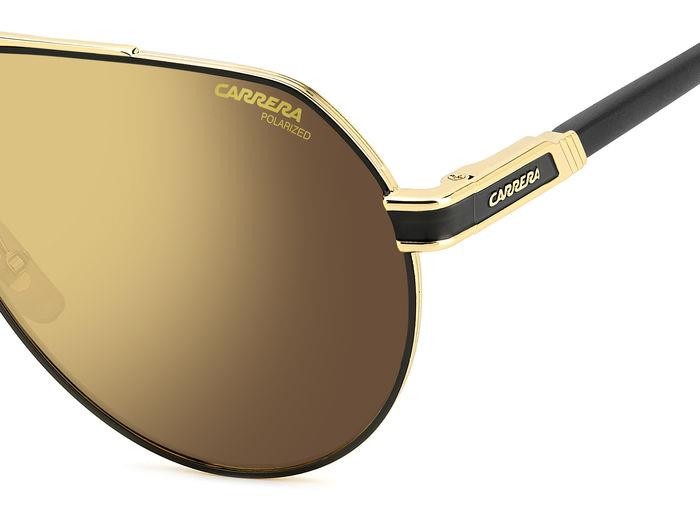 Sonnenbrillen Carrera 1067/S 206765 (I46 YL) farbe matte black gold form aviator gläser gold high contrast polarized a