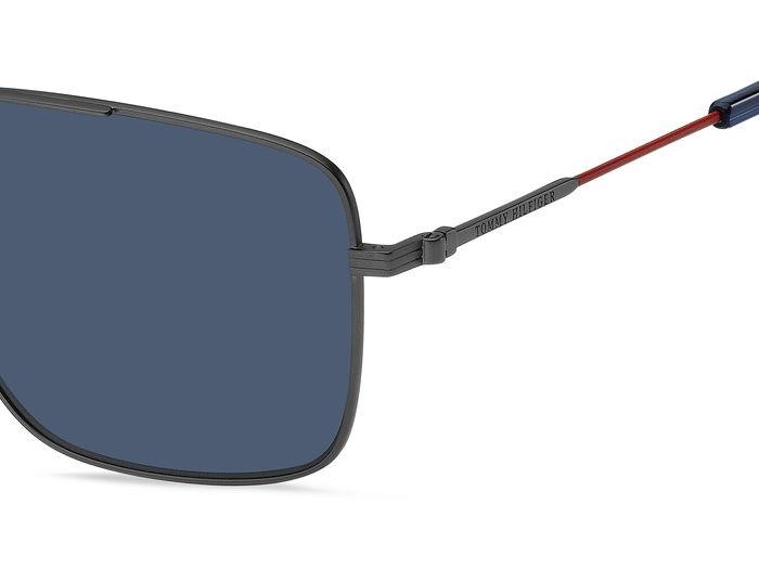 Sonnenbrillen Tommy Hilfiger Th 2110/S 206773 (R80 KU) farbe matte dark ruthenium form navigator gläser blue