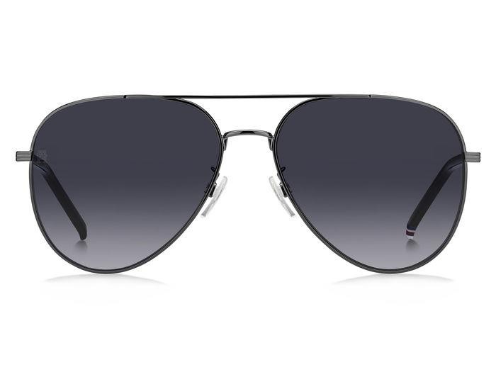 Sonnenbrillen Tommy Hilfiger Th 2111/G 206775 (KJ1 9O) farbe dark ruthenium form aviator gläser dark grey shaded