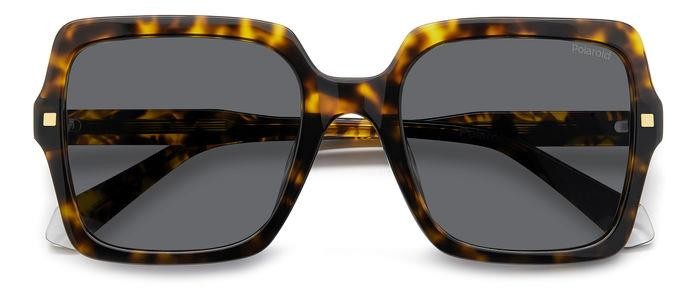 Sunglasses Polaroid Pld 4165/S 206778 (086 M9) color havana shape square lenses grey polarized