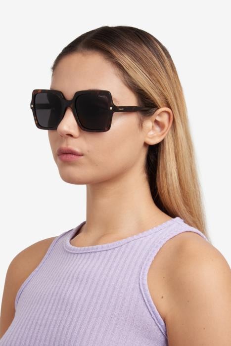 Sunglasses Polaroid Pld 4165/S 206778 (086 M9) color havana shape square lenses grey polarized
