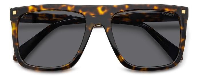 Sonnenbrillen Polaroid Pld 4166/S 206779 (086 M9) farbe havana form quadratisch gläser grey polarized