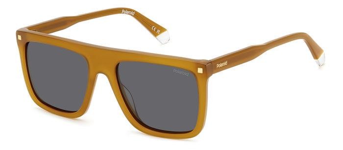 Sonnenbrillen Polaroid Pld 4166/S 206779 (40G M9) farbe yellow form quadratisch gläser grey polarized