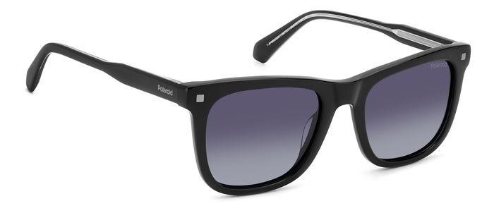 Sunglasses Polaroid Pld 4167/S 206780 (807 WJ) color black shape square lenses grey shaded polarized