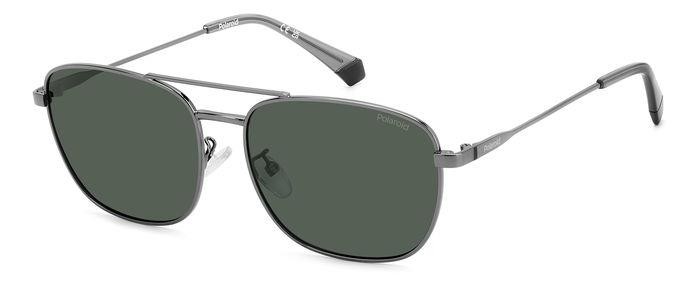 Occhiali da sole Polaroid Pld 4172/G 206793 (KJ1 UC) colore dark ruthenium forma navigator lenti green polarized