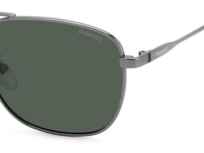 Occhiali da sole Polaroid Pld 4172/G 206793 (KJ1 UC) colore dark ruthenium forma navigator lenti green polarized