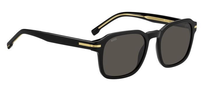 Occhiali da sole Hugo Boss 1627/S 206802 (807 IR) colore black forma quadrato lenti grey