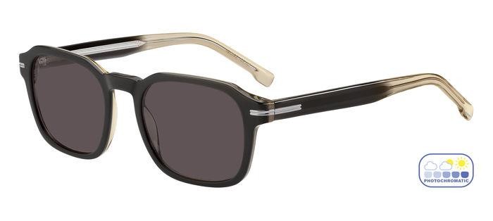 Sonnenbrillen Hugo Boss 1627/S 206802 (S05 JG) farbe grey brown form quadratisch gläser brown photocromatic