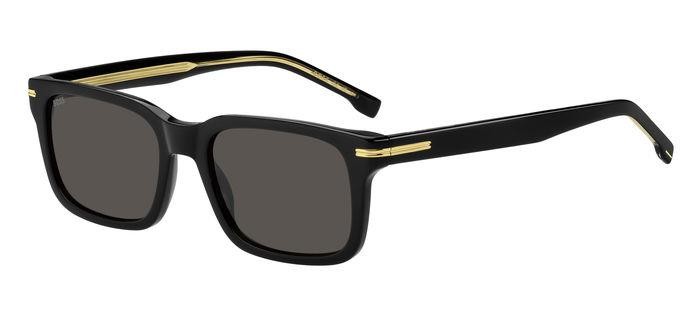 Sonnenbrillen Hugo Boss 1628/S 206803 (807 IR) farbe black form rechteckig gläser grey