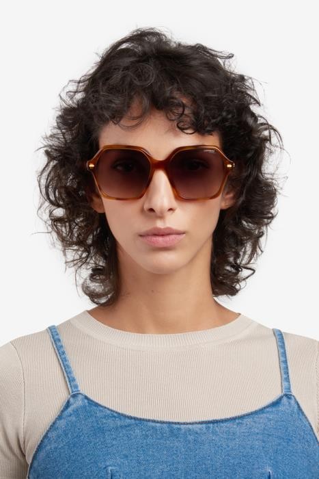 Sonnenbrillen Carrera 3026/S 206824 (086 HA) farbe havana form geometrisch gläser brown shaded