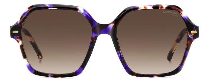 Sonnenbrillen Carrera 3026/S 206824 (HKZ HA) farbe violet havana form geometrisch gläser brown shaded