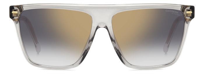 Sonnenbrillen Carrera 3027/S 206825 (KB7 FQ) farbe grey form quadratisch gläser grey shaded gold mirror