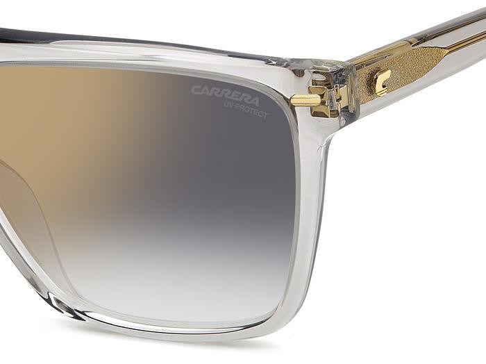 Sonnenbrillen Carrera 3027/S 206825 (KB7 FQ) farbe grey form quadratisch gläser grey shaded gold mirror