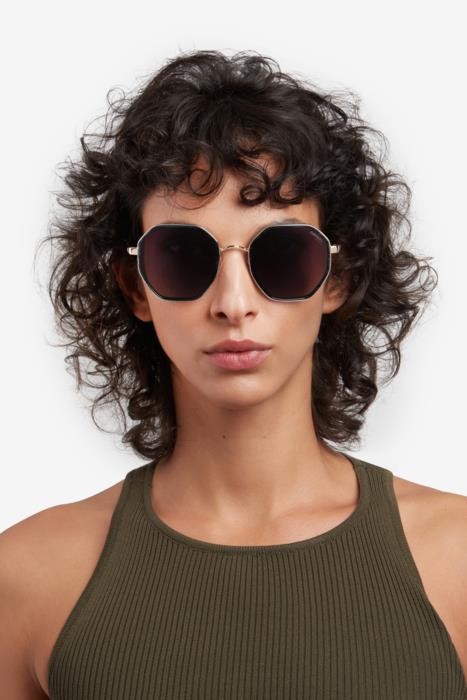 Sonnenbrillen Carrera 3029/S 206826 (6AK 9O) farbe green horn form geometrisch gläser dark grey shaded