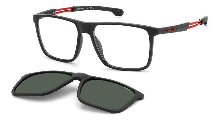 Brillen Carrera Ca 4020/CS 206831 (BLX UC) farbe matte black red form rechteckig gläser green polarized