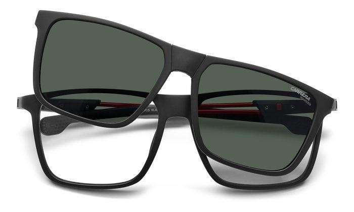 Brillen Carrera Ca 4020/CS 206831 (BLX UC) farbe matte black red form rechteckig gläser green polarized