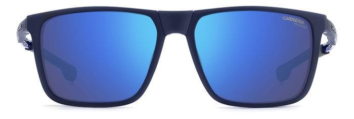 Brillen Carrera Ca 4020/CS 206831 (FLL 5X) farbe matte blue form rechteckig gläser blue mirror polarized