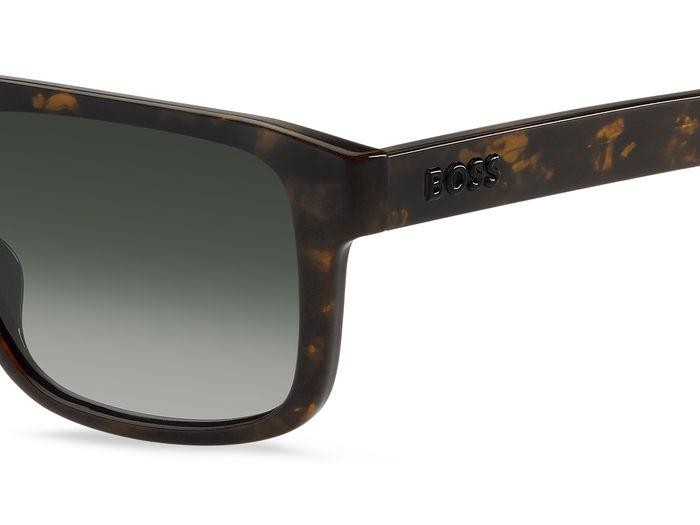 Sonnenbrillen Hugo Boss 1648/S 206833 (086 9K) farbe havana form rechteckig gläser green shaded