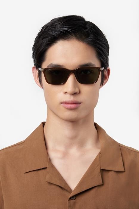 Sonnenbrillen Hugo Boss 1669/F 206837 (09Q QT) farbe brown form rechteckig gläser green