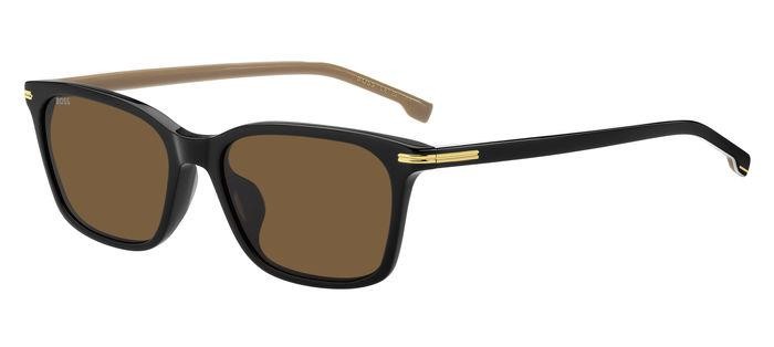 Sonnenbrillen Hugo Boss 1669/F 206837 (807 70) farbe black form rechteckig gläser brown