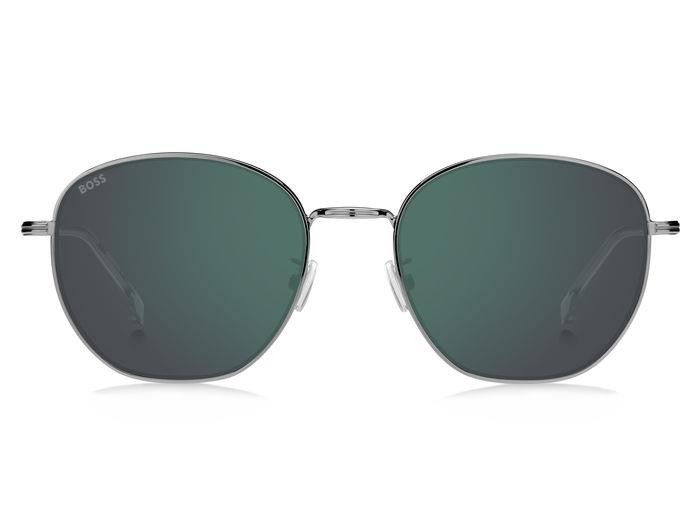 Sonnenbrillen Hugo Boss 1671/F 206838 (6LB MT) farbe ruthenium form pantos gläser green mirror