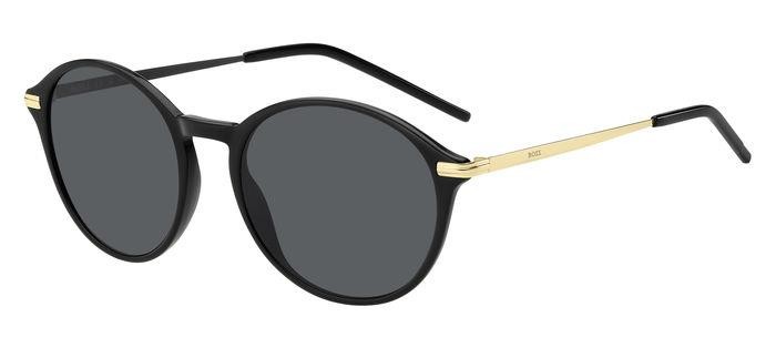 Occhiali da sole Hugo Boss 1662/S 206841 (2M2 IR) colore black gold forma pantos lenti grey
