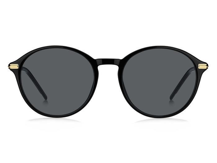 Occhiali da sole Hugo Boss 1662/S 206841 (2M2 IR) colore black gold forma pantos lenti grey