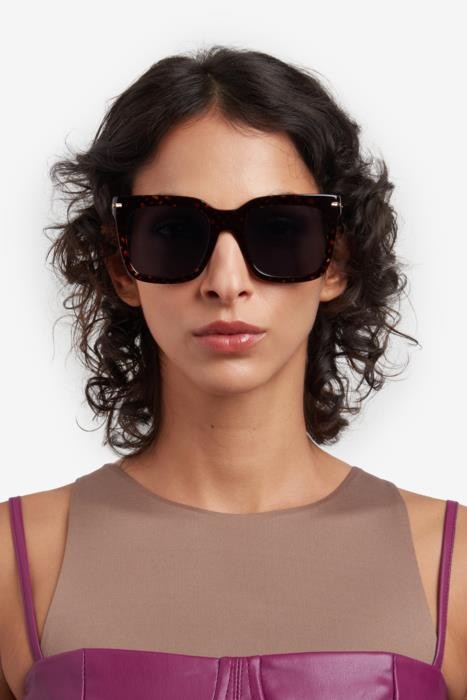 Sonnenbrillen Hugo Boss 1656/S 206842 (2VM IR) farbe havana pattern form quadratisch gläser grey