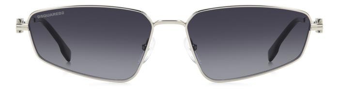 Sonnenbrillen Dsquared2 Icon 0015/S 206877 (010 9O) farbe palladium form navigator gläser dark grey shaded