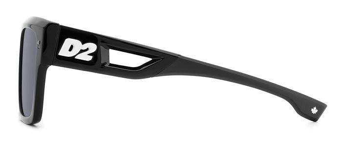 Sonnenbrillen Dsquared2 D2 0127/S 206879 (80S IR) farbe black white form quadratisch gläser grey