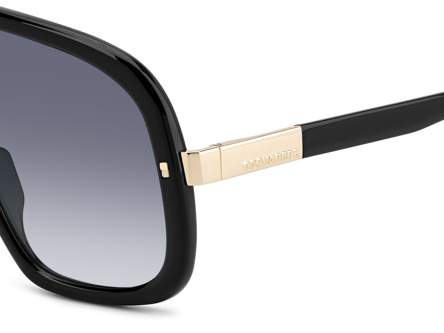 Occhiali da sole Dsquared2 D2 0119/S 206880 807 08 colore black forma mask lenti dk blue shaded