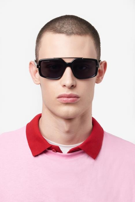 Sonnenbrillen Dsquared2 D2 0120/S 206881 (807 IR) farbe black form rechteckig gläser grey